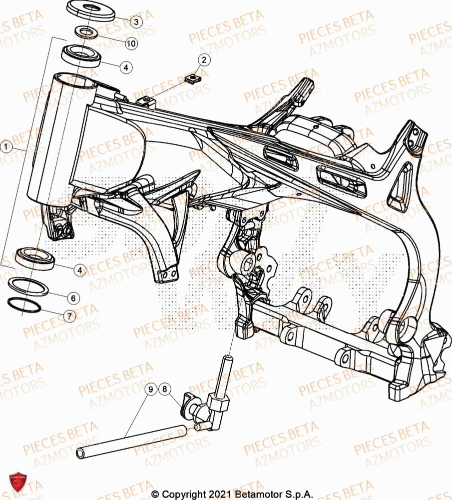 Chassis BETA Pièces BETA EVO 300 2T - [2024]