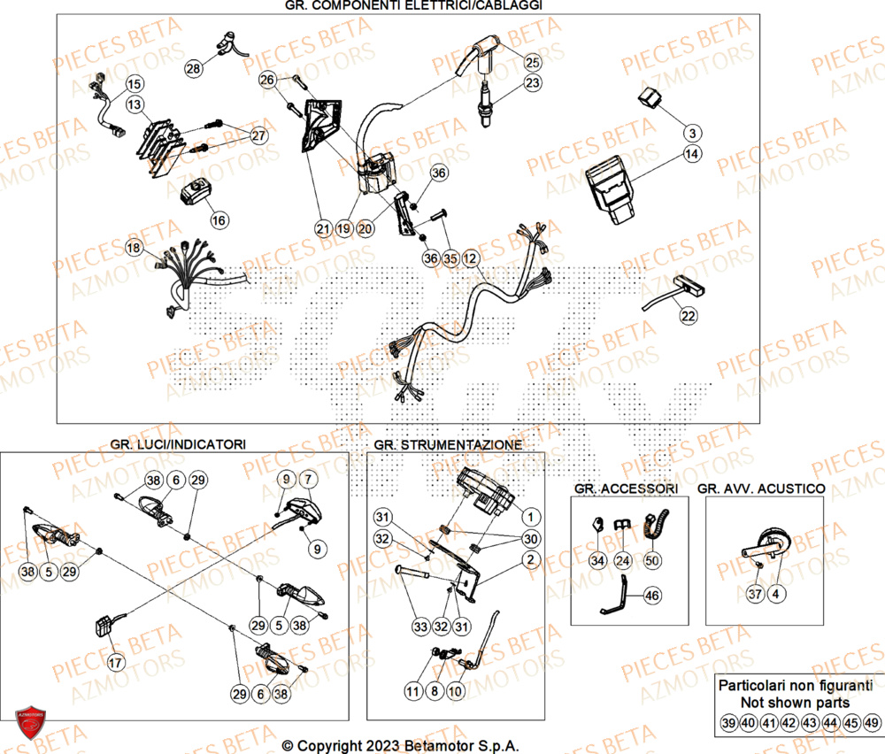 Equipement Electrique BETA Pieces BETA TRIAL EVO 300 2T SS - (2025)