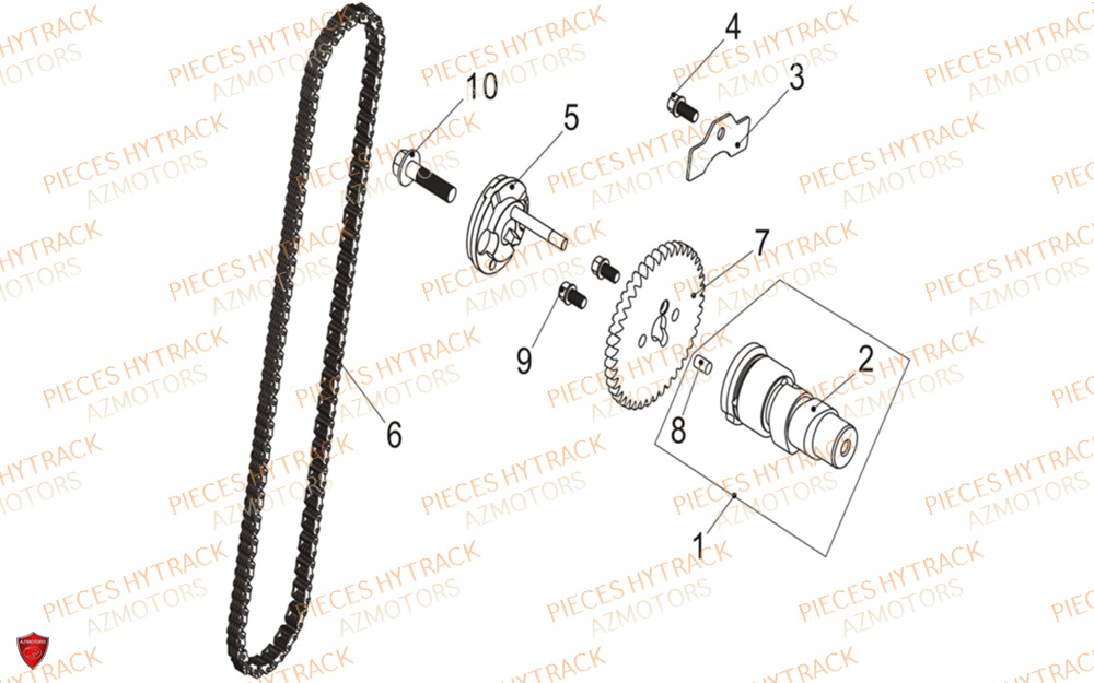 Arbre A Cames HYTRACK Pieces SSV TROOPER 650