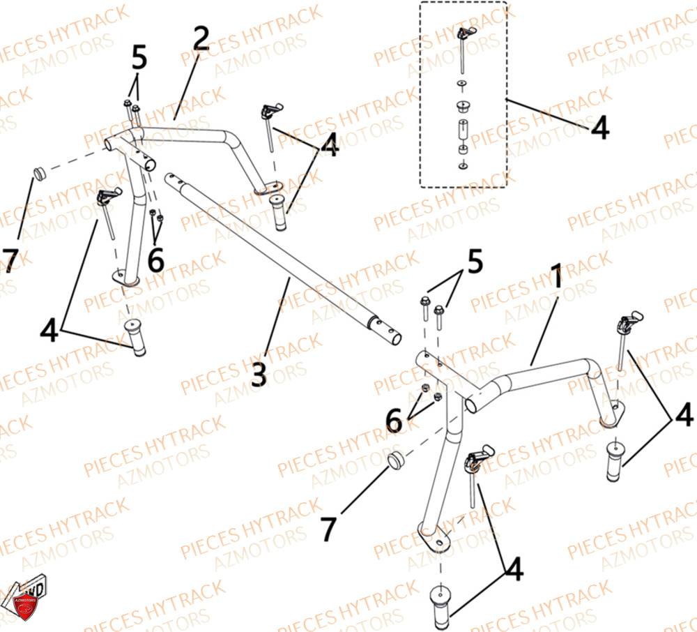 Arceaux De Benne HYTRACK Pieces SSV TROOPER 650