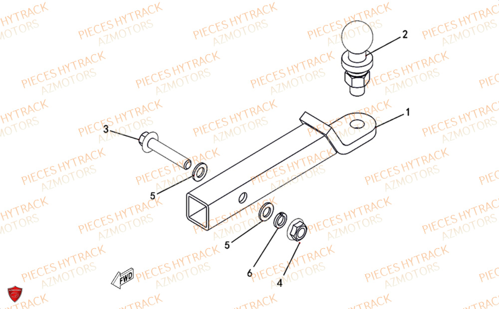 Attelage Option HYTRACK Pieces SSV TROOPER 650