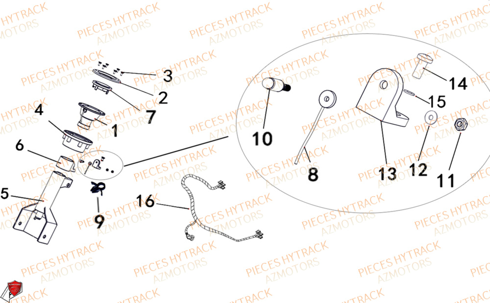 Avertisseur Sonore Option HYTRACK Pieces SSV TROOPER 650