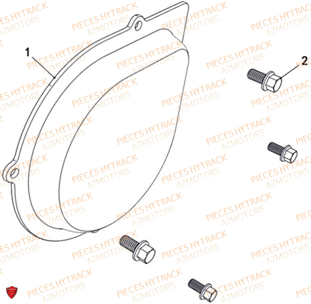Cache Gauche HYTRACK Pieces SSV TROOPER 650