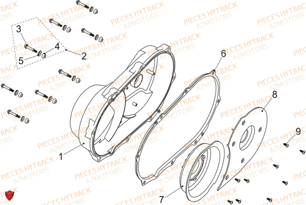 Cache Variateur HYTRACK Pieces SSV TROOPER 650