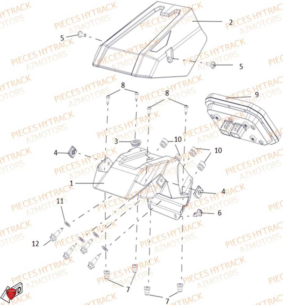Compteur HYTRACK Pieces SSV TROOPER 650
