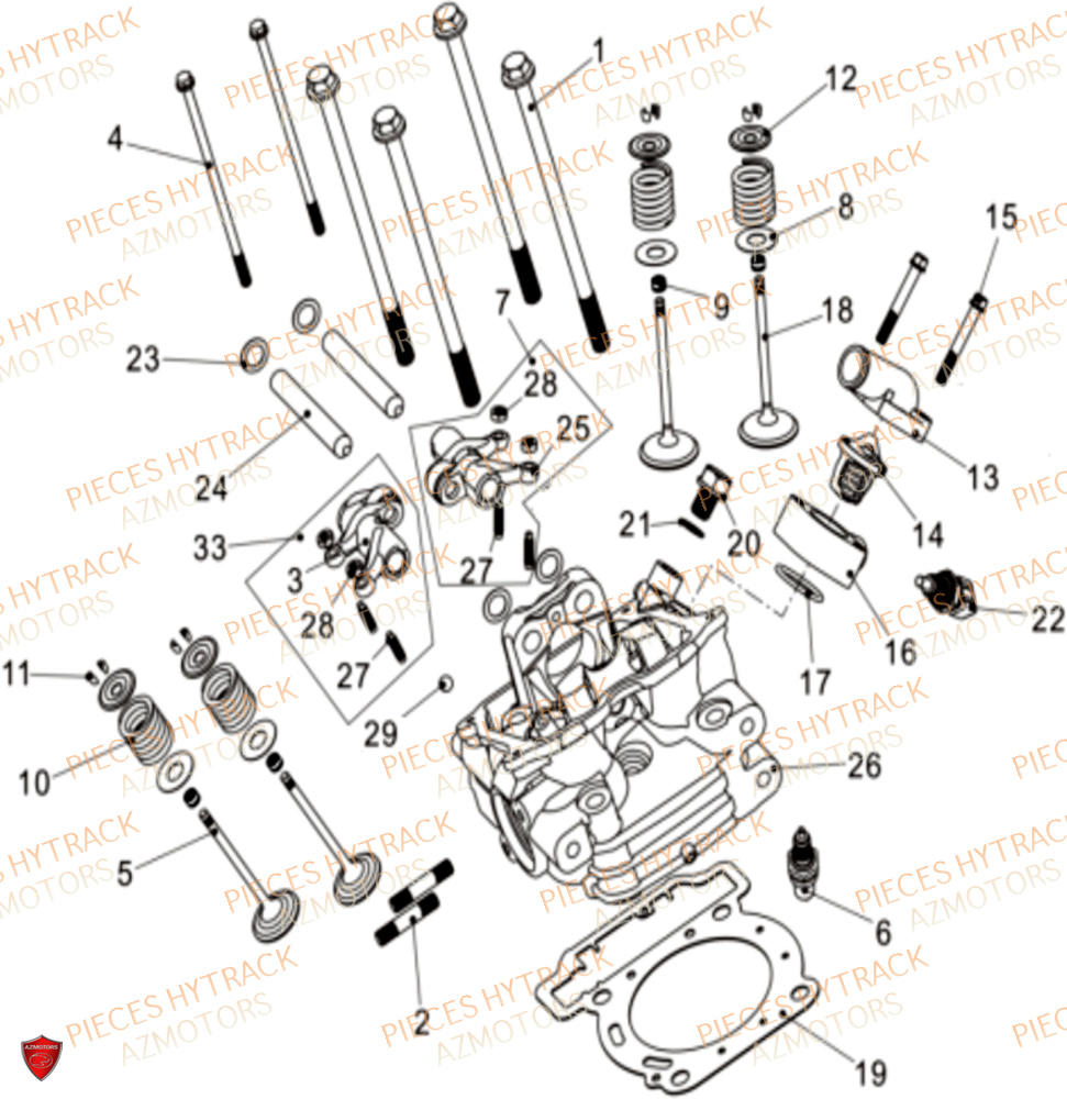 Culasse HYTRACK Pieces SSV TROOPER 650