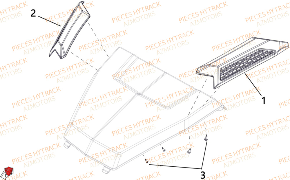 Deco Sur Couvercle HYTRACK Pieces SSV TROOPER 650