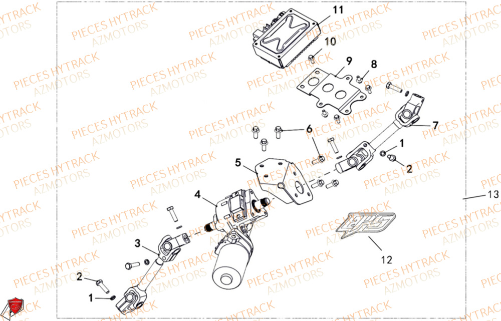 Direction Assistee Option HYTRACK Pieces SSV TROOPER 650