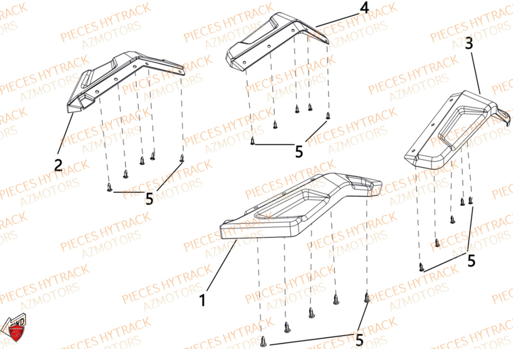 Elargisseurs D Aile HYTRACK Pieces SSV TROOPER 650