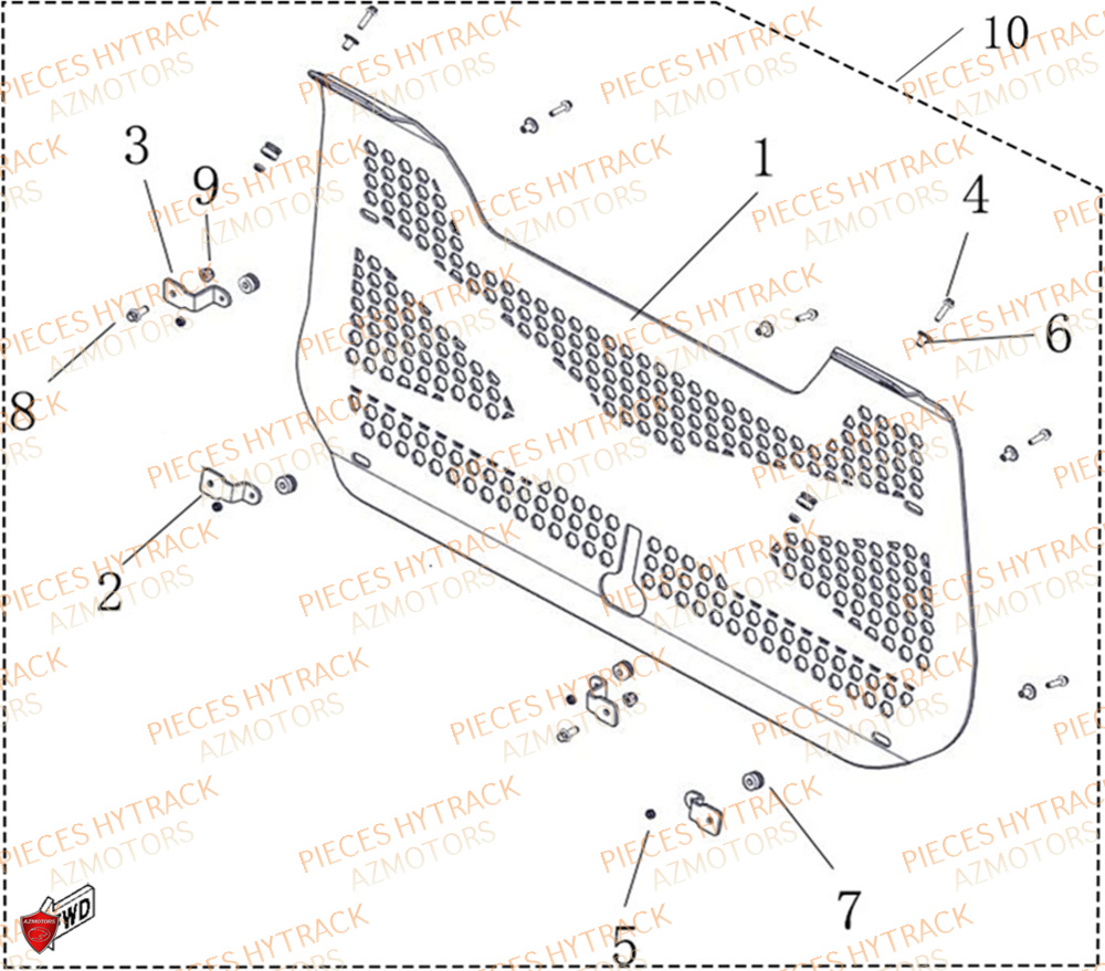 Filet De Protection Option HYTRACK Pieces SSV TROOPER 650
