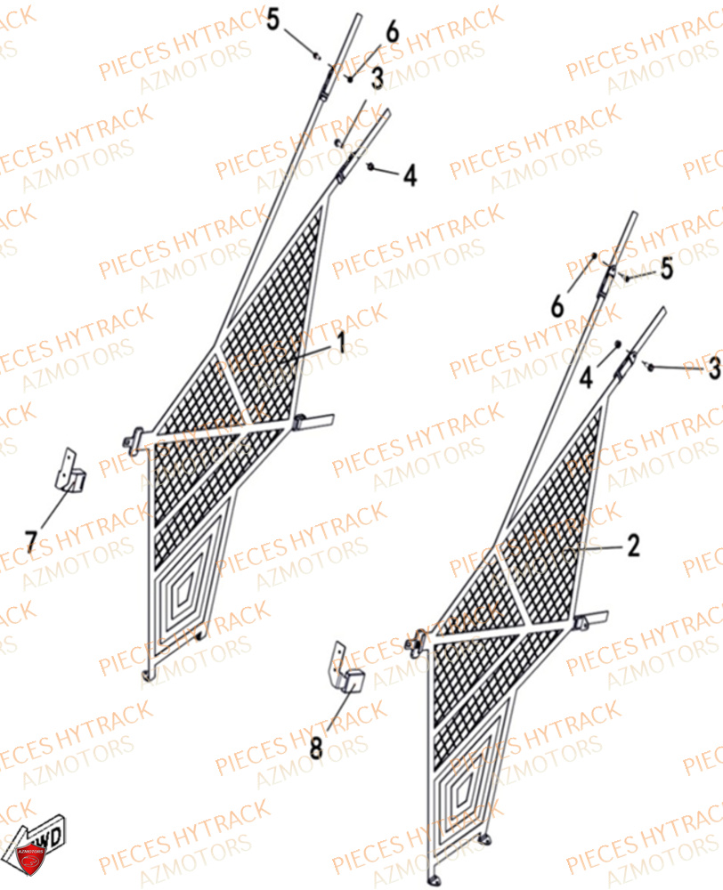 Filets De Protection Option HYTRACK Pieces SSV TROOPER 650