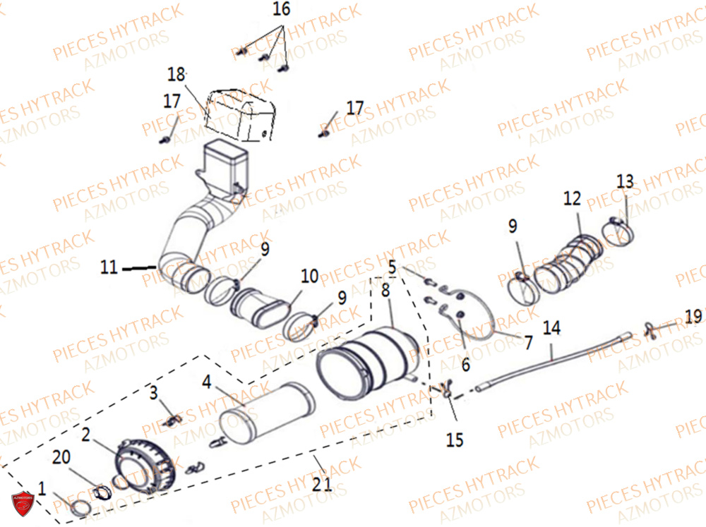 Filtre A Air HYTRACK Pieces SSV TROOPER 650