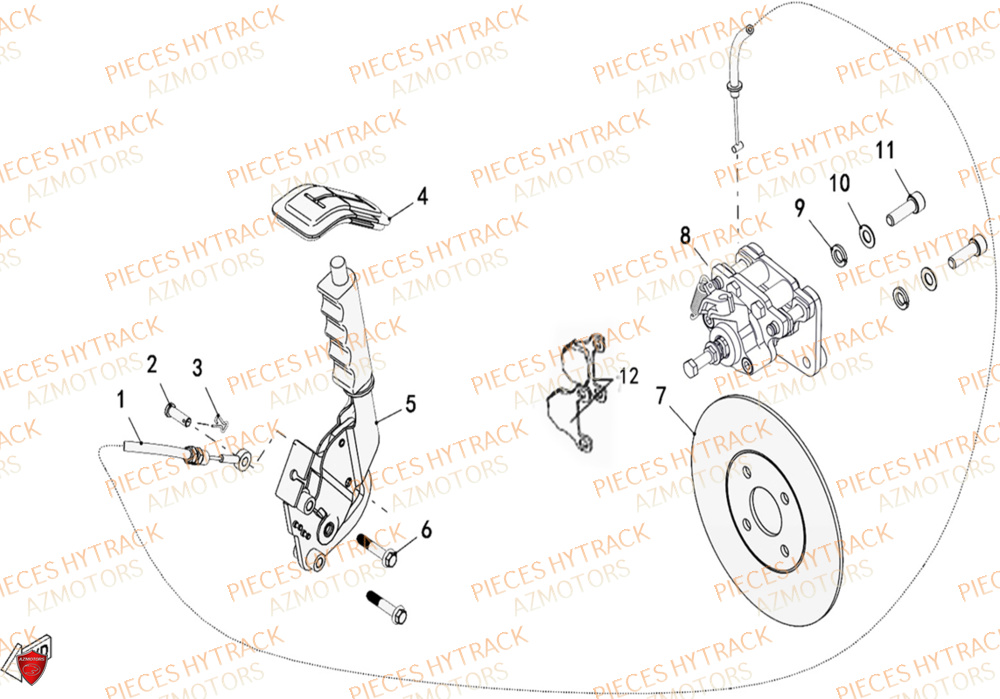 Frein De Parc HYTRACK Pieces SSV TROOPER 650