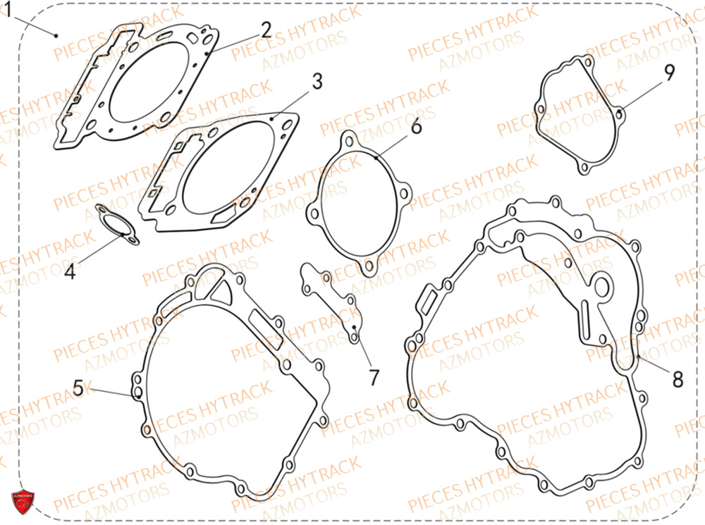 Joints HYTRACK Pieces SSV TROOPER 650