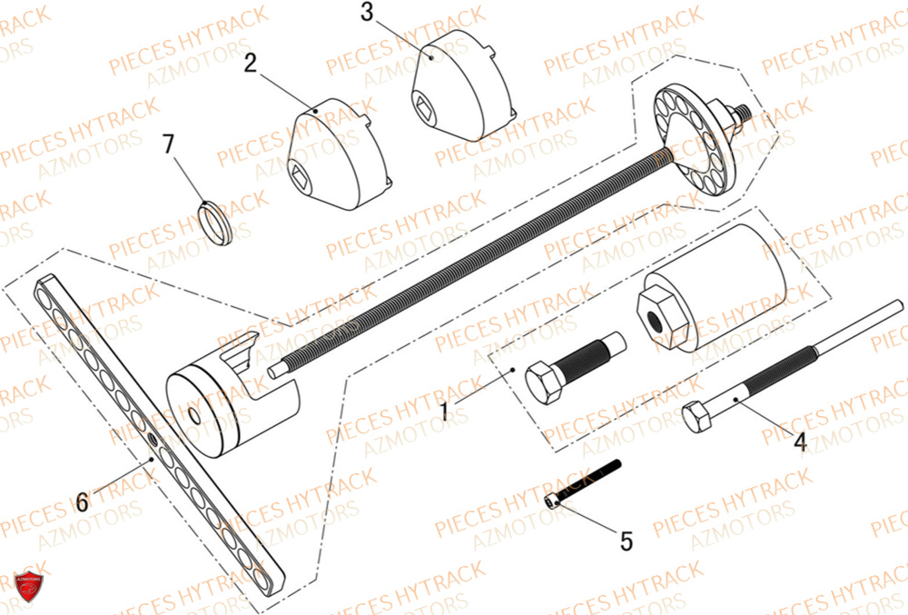 Outils HYTRACK Pieces SSV TROOPER 650
