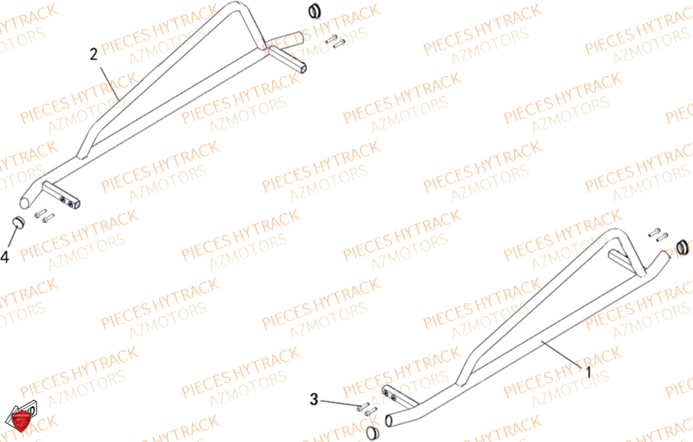 Protections Laterales Option HYTRACK Pieces SSV TROOPER 650