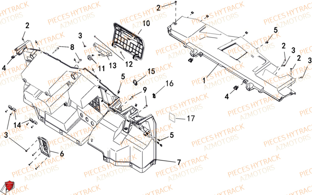 Tableau De Bord HYTRACK Pieces SSV TROOPER 650