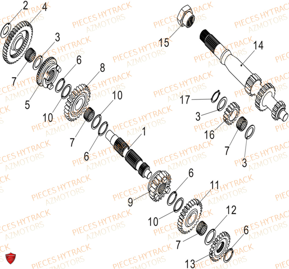 Transmission I HYTRACK Pieces SSV TROOPER 650