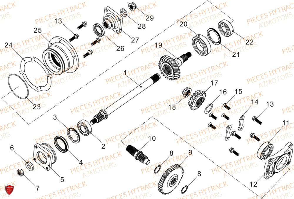 Transmission Ii HYTRACK Pieces SSV TROOPER 650