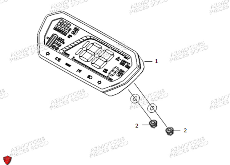 Compteur SUPER SOCO Pièces TS STREET HUNTER PRO (125cc) SOCO ORIGINE