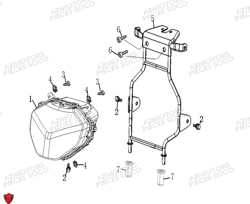 Phare Avant SUPER SOCO Pièces TS STREET HUNTER PRO (125cc) SOCO ORIGINE