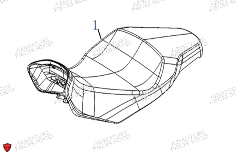 Selle SUPER SOCO Pièces TS STREET HUNTER PRO (125cc) SOCO ORIGINE