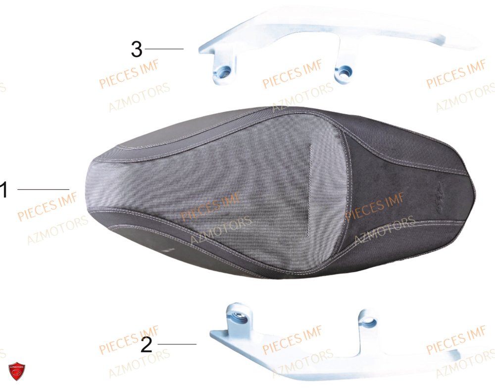 Selle AZMOTORS PIECES T LONGO 125 4T EURO 5+