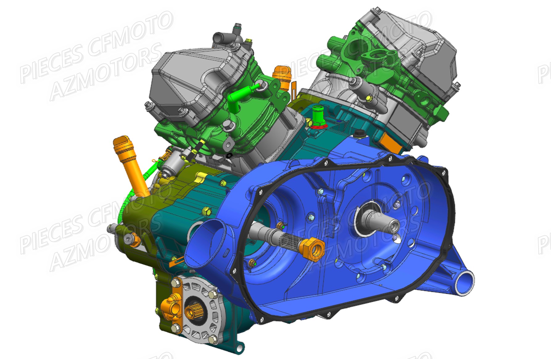 Bloc Moteur CFMOTO Pièces Origine CFMOTO UFORCE 1000 EPS (2019)