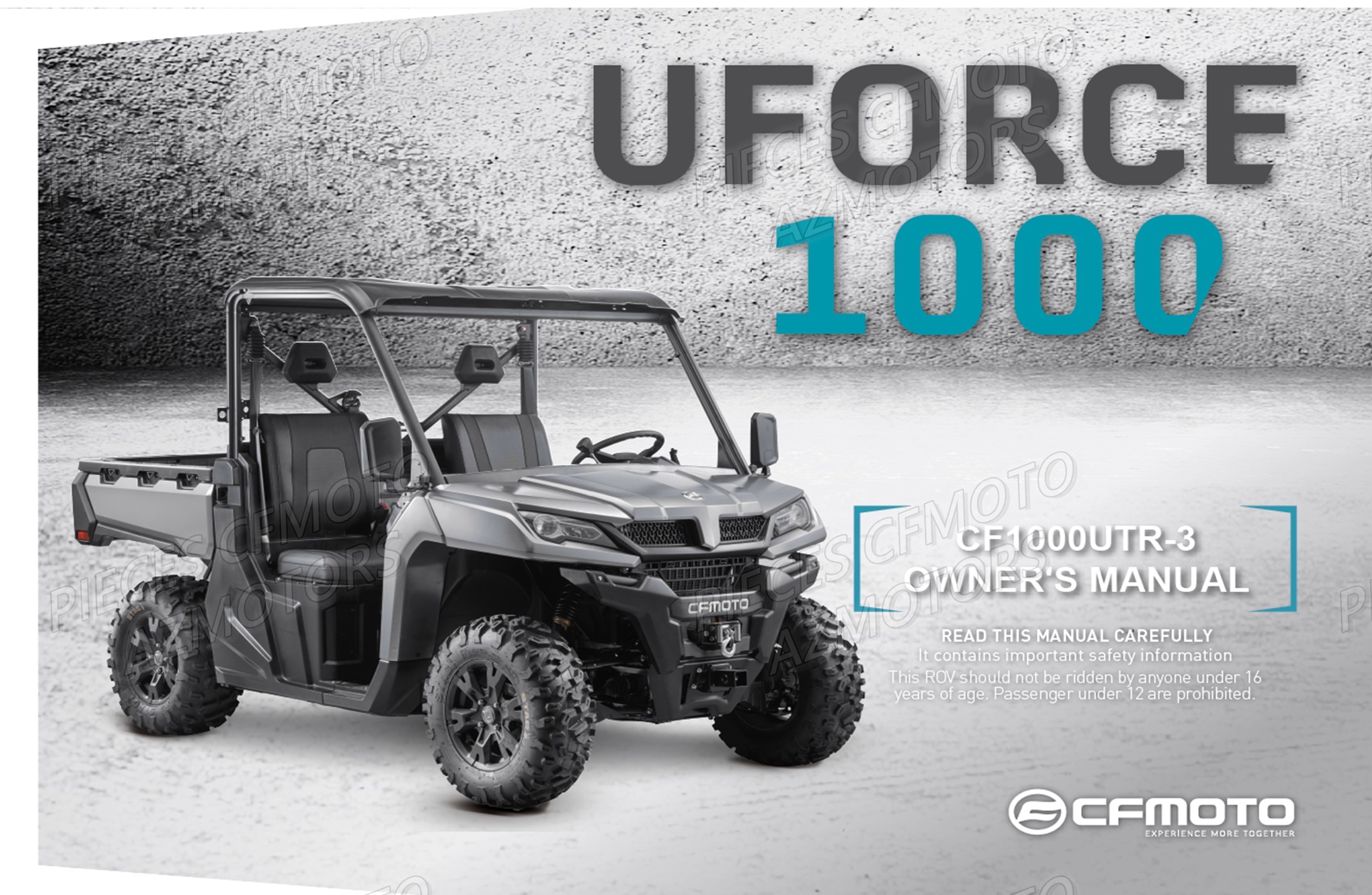 Manuel CFMOTO Pièces Origine CFMOTO UFORCE 1000 EPS (2019)
