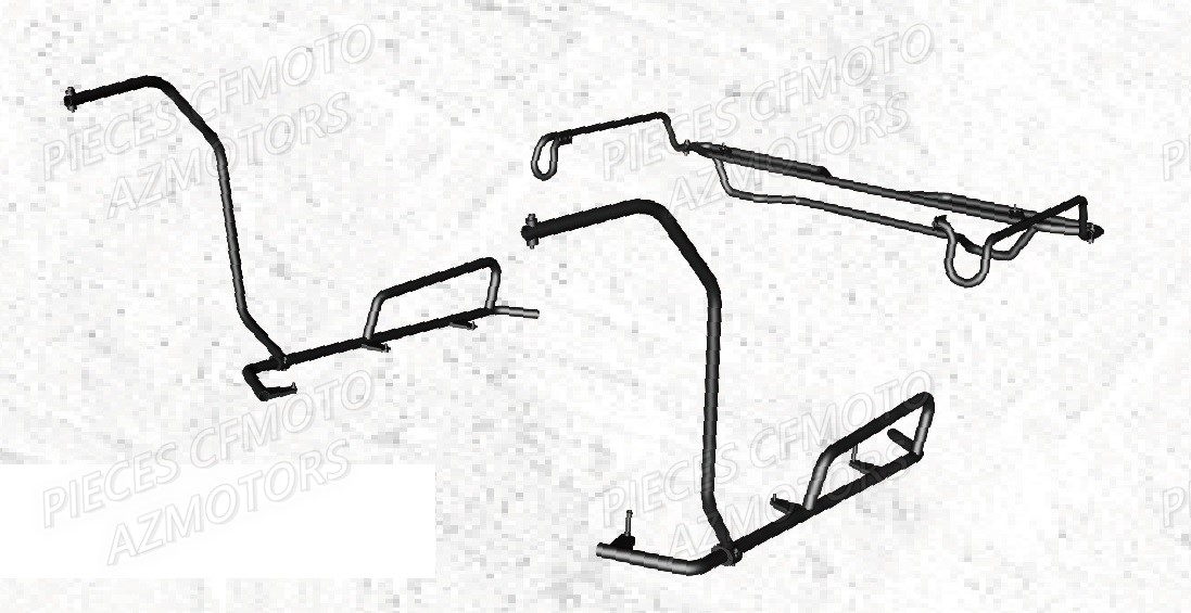 ~bumper Ar Et Lateral CFMOTO Pièces Origine CFMOTO UFORCE 1000 EPS (2019)