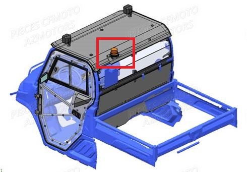 ~phare Rotatif CFMOTO Pièces Origine CFMOTO UFORCE 1000 EPS (2019)