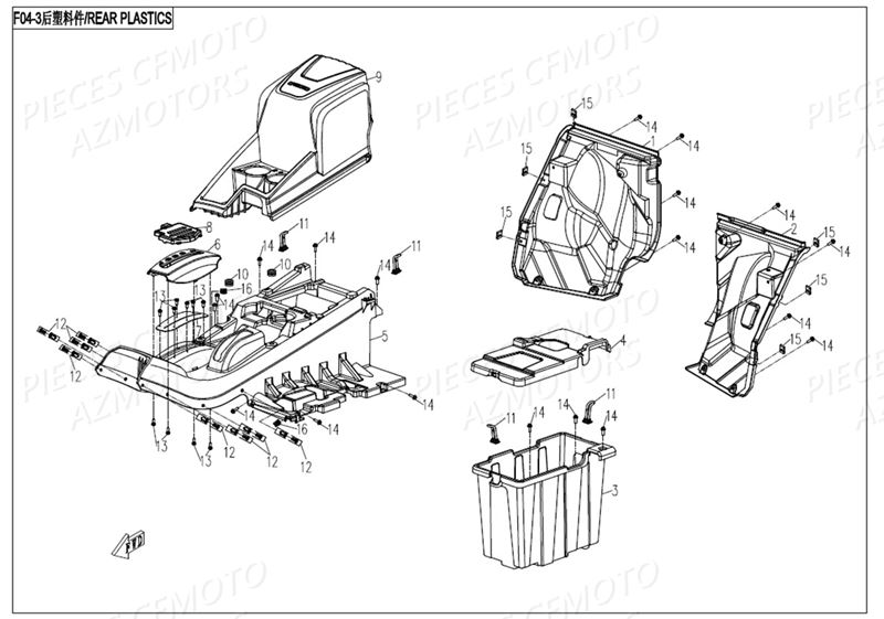 CARENAGES HABITACLE CFMOTO UFORCE 550