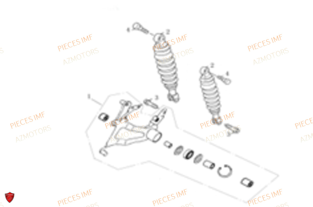 Amortisseur AZMOTORS PIECES ULTIMATT EURO 4