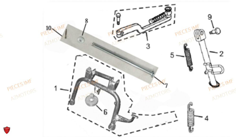 Bequille AZMOTORS PIECES ULTIMATT EURO 4