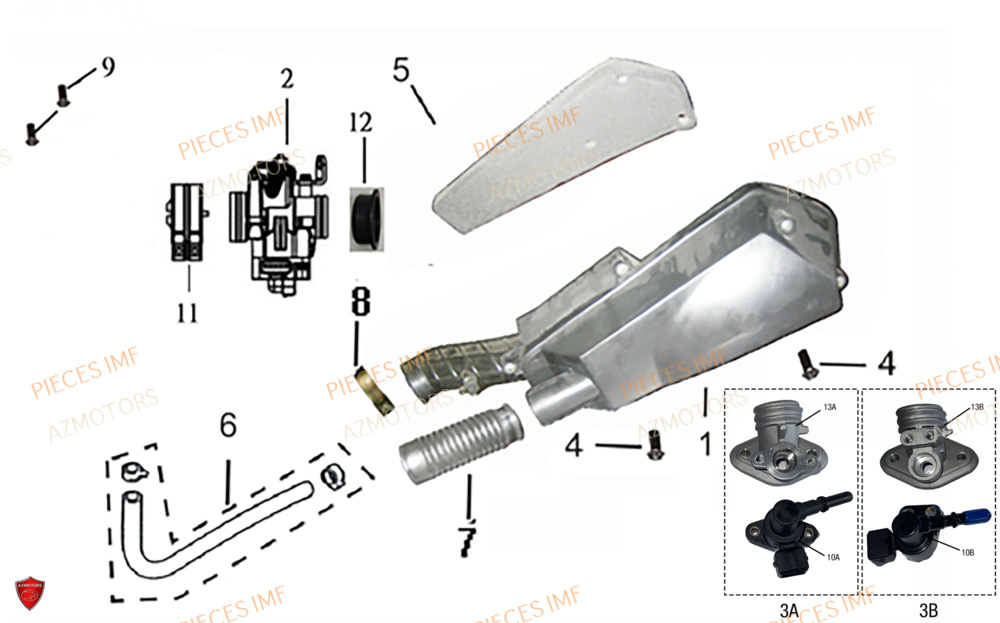 Boite A Air AZMOTORS PIECES ULTIMATT EURO 4