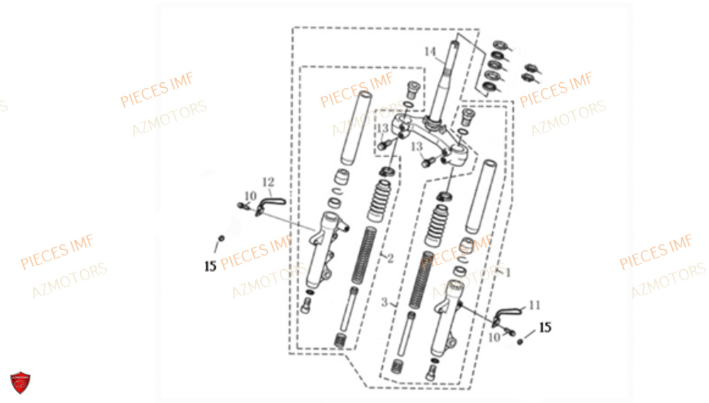 Fourche AZMOTORS PIECES ULTIMATT EURO 4