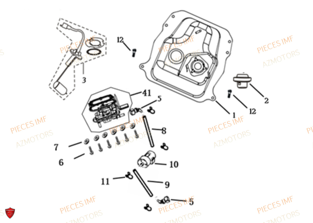 Reservoir AZMOTORS PIECES ULTIMATT EURO 4