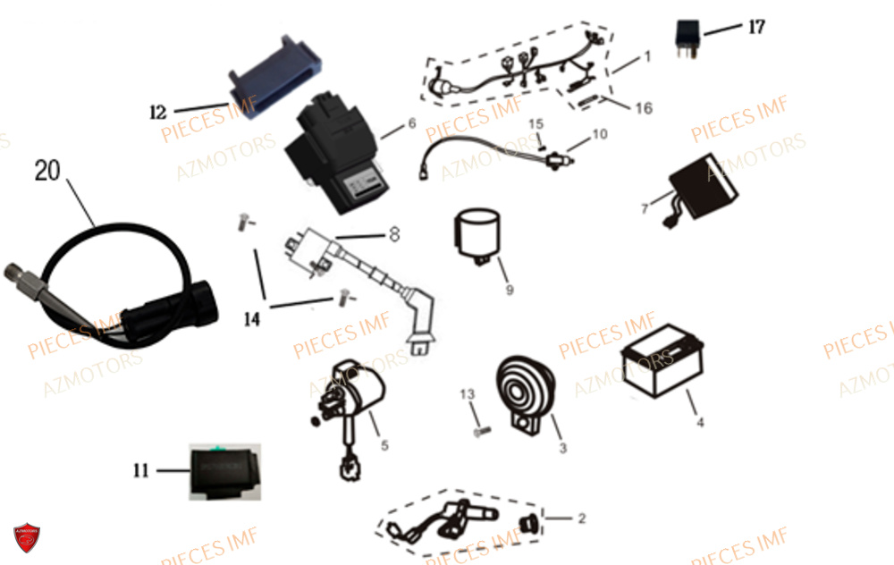 Composants Electroniques AZMOTORS PIECES ULTIMATT EURO 5