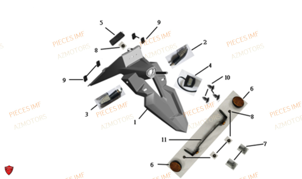 Support De Plaque AZMOTORS PIECES ULTIMATT EURO 5