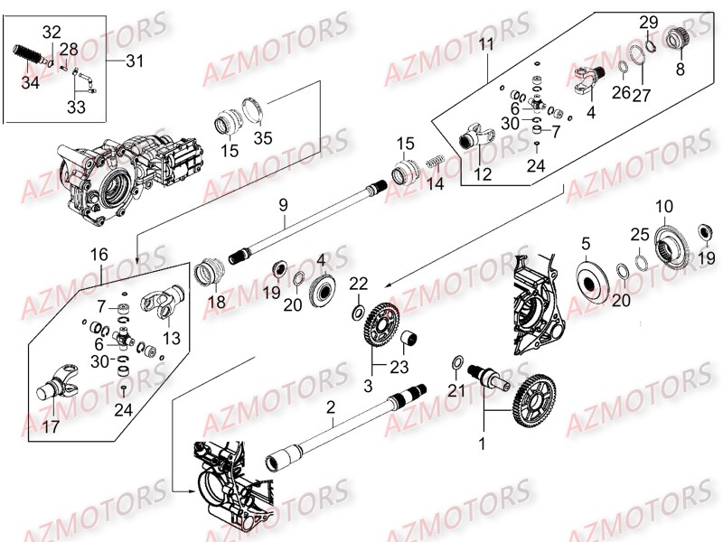 Arbre De Pont AZMOTORS 