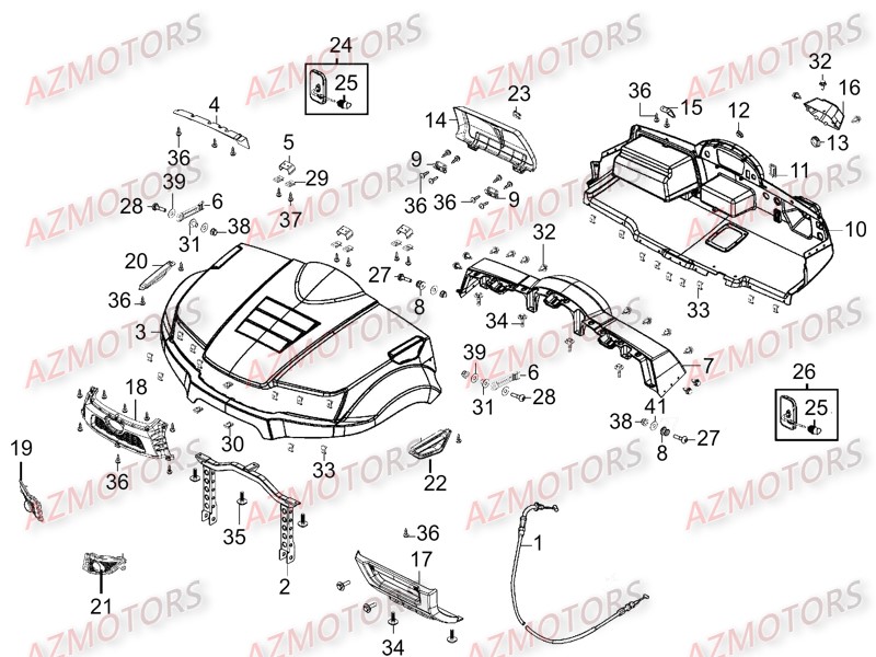 Capot AZMOTORS 