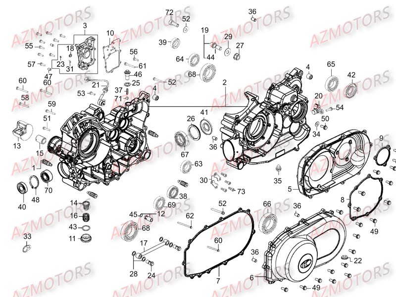 Carter Moteur AZMOTORS 