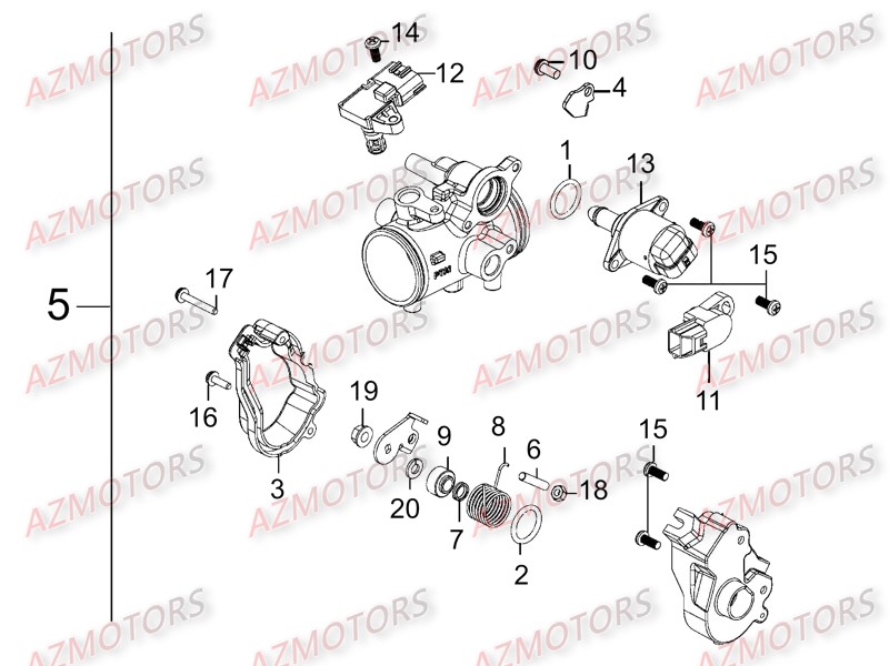 Corps De Papillon AZMOTORS 