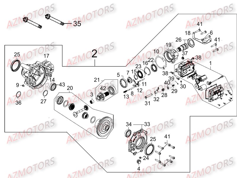 Differentiel Arriere AZMOTORS 