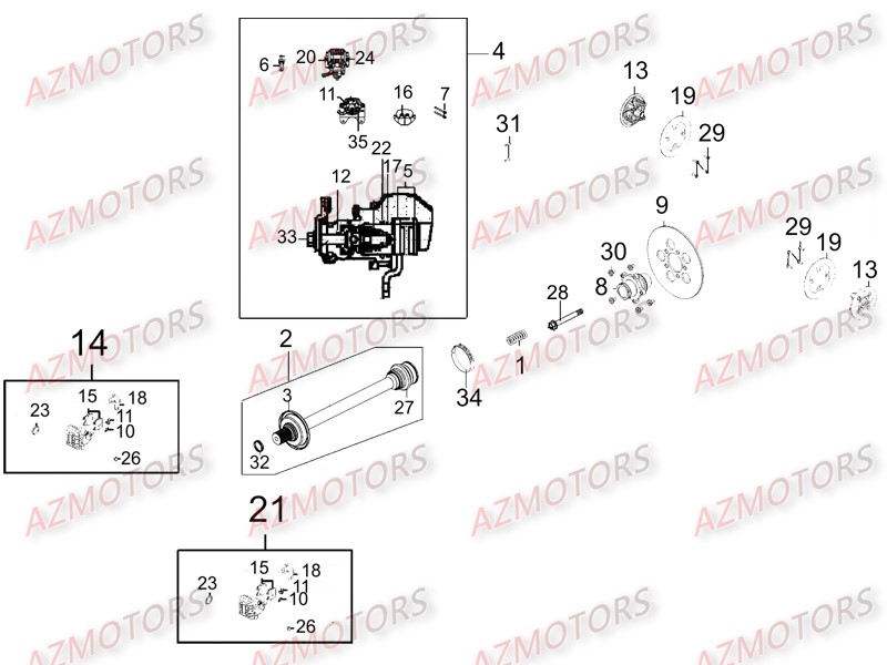 Frein Arriere AZMOTORS 