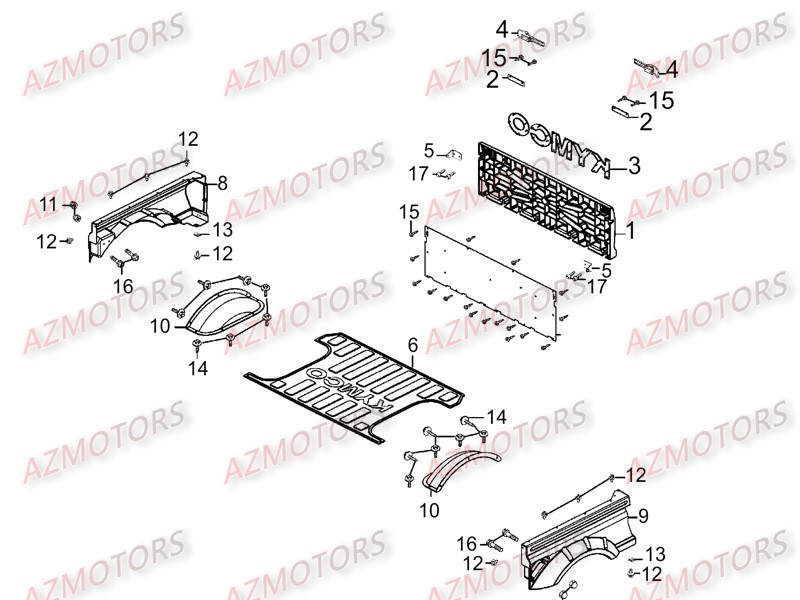 Habillage De Benne AZMOTORS 