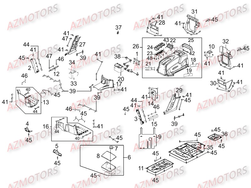 Habitacle Plancher AZMOTORS 