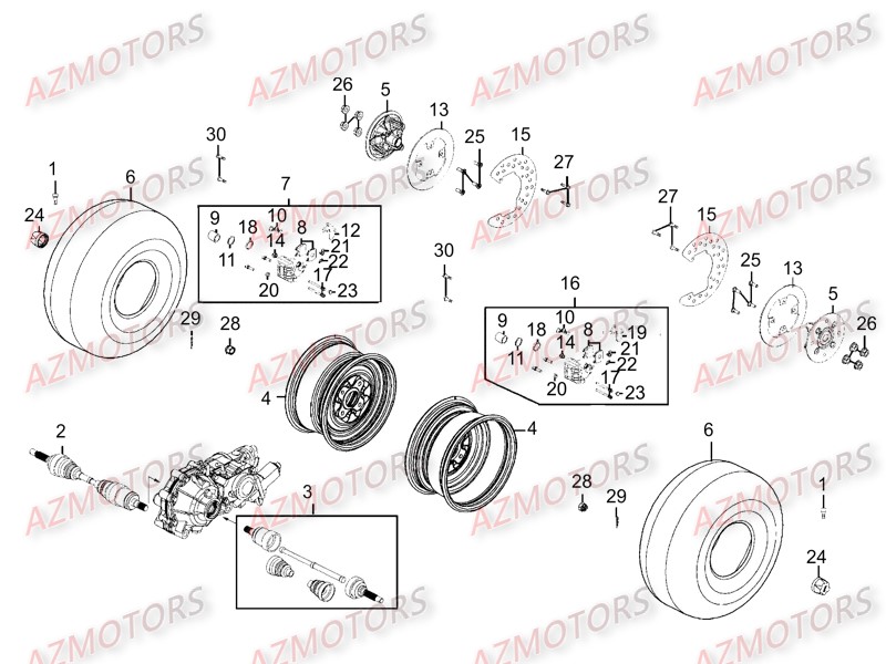 Roue Avant AZMOTORS 
