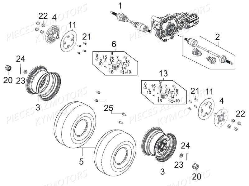 ROUE AVANT pour UXV 450I