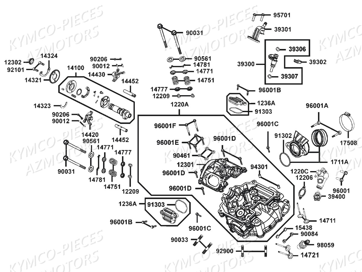 CULASSE pour UXV 450 Euro 4